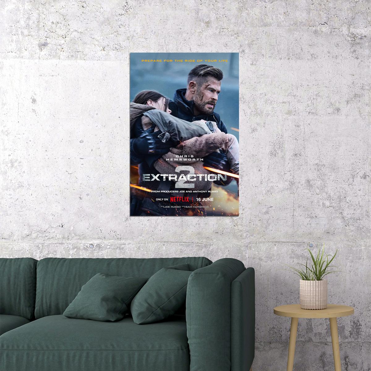 Extraction Movie Drama Mystery Thriller Poster Wall Art Print Home Wall Decor - xonomax