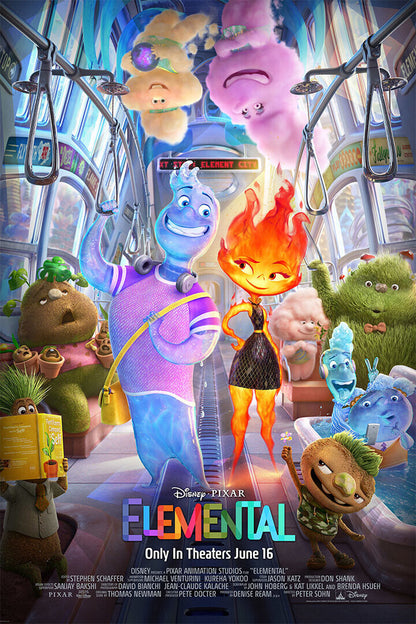 Elemental Animation Adventure Comedy Poster Wall Art Print Home Wall Decor - xonomax