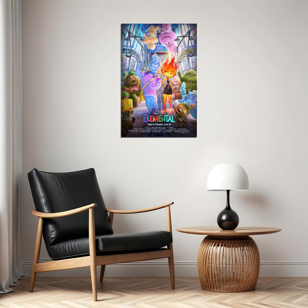 Elemental Animation Adventure Comedy Poster Wall Art Print Home Wall Decor - xonomax