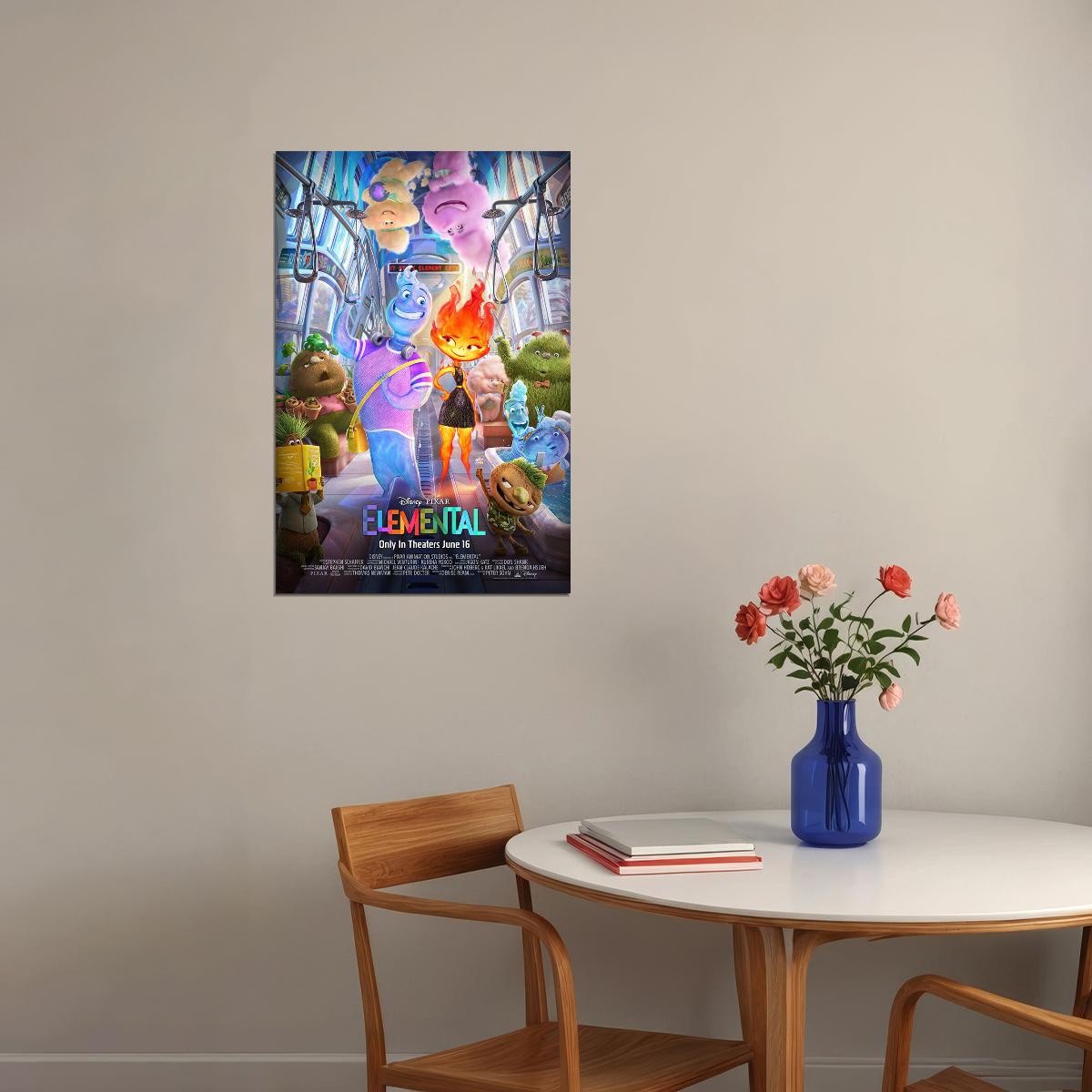 Elemental Animation Adventure Comedy Poster Wall Art Print Home Wall Decor - xonomax