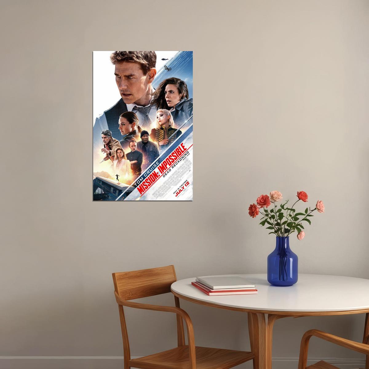 Mission Impossible 7 Movie Action Adventure Thriller Poster Wall Art Print Home Wall Decor - xonomax