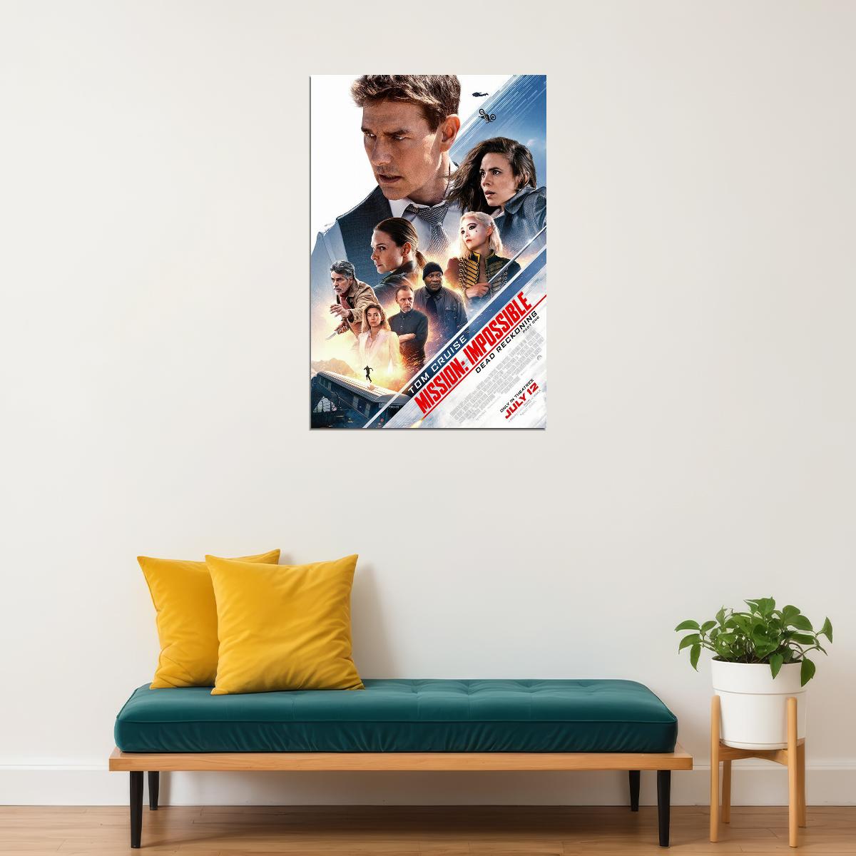 Mission Impossible 7 Movie Action Adventure Thriller Poster Wall Art Print Home Wall Decor - xonomax