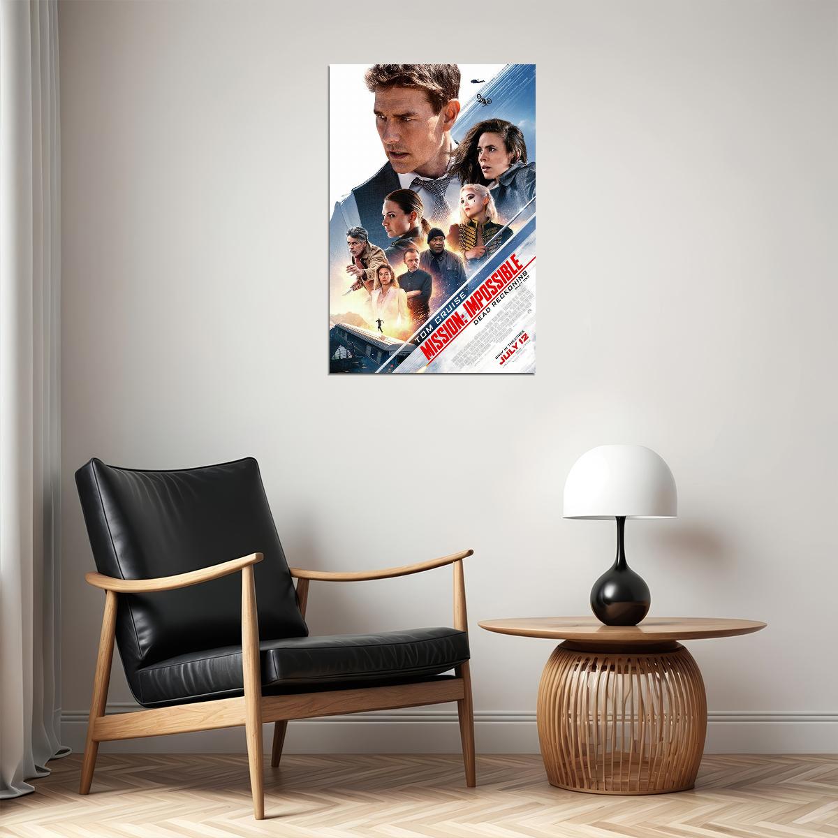 Mission Impossible 7 Movie Action Adventure Thriller Poster Wall Art Print Home Wall Decor - xonomax