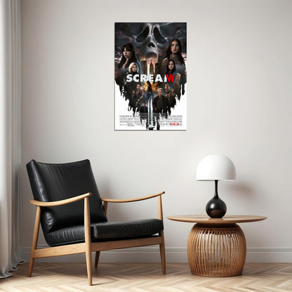Scream 6 Movie Horror Mystery Poster Wall Art Print Home Wall Decor