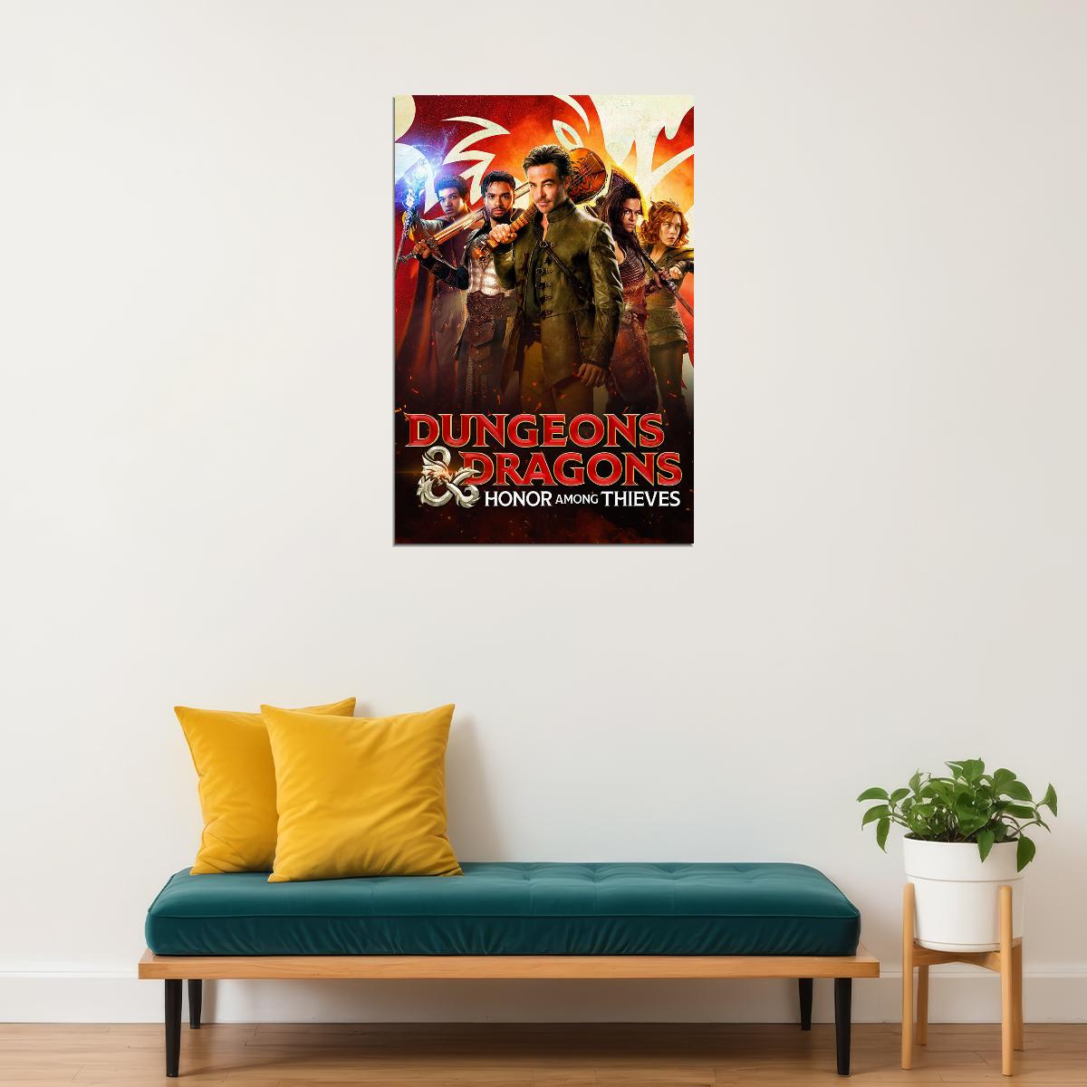 Dungeons & Dragons: Honour Among Thieves Movie Comedy Poster Wall Art Print Home Wall Decor - xonomax