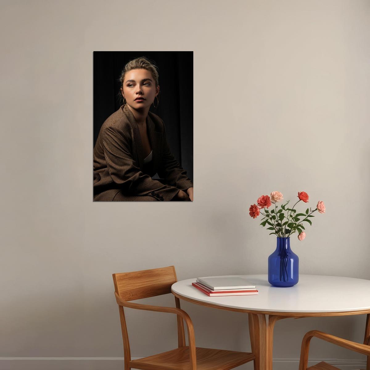 Florence Pugh British Actress Artist Poster Wall Art Print Home Wall Decor - xonomax