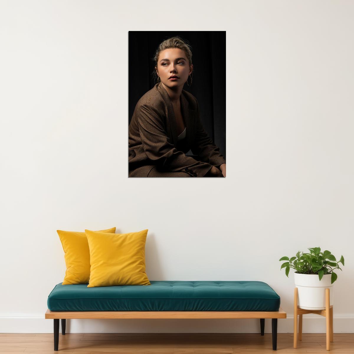Florence Pugh British Actress Artist Poster Wall Art Print Home Wall Decor - xonomax