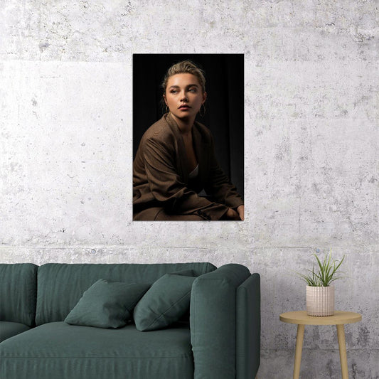 Florence Pugh British Actress Artist Poster Wall Art Print Home Wall Decor - xonomax