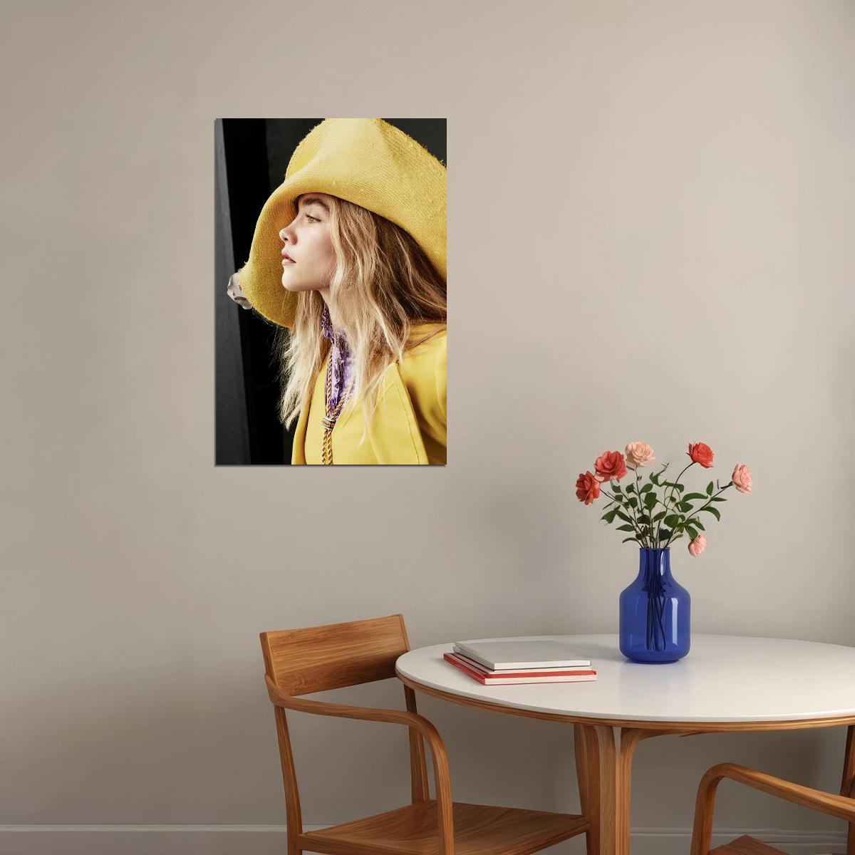 Florence Pugh British Actress Artist Poster Wall Art Print Home Wall Decor - xonomax