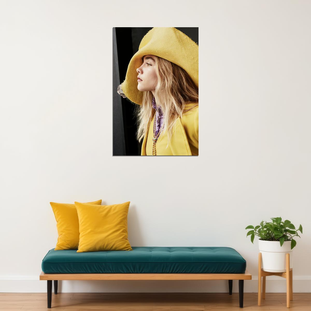 Florence Pugh British Actress Artist Poster Wall Art Print Home Wall Decor - xonomax