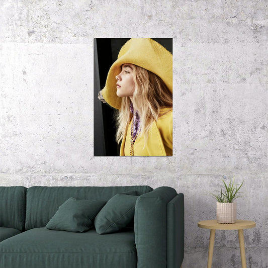 Florence Pugh British Actress Artist Poster Wall Art Print Home Wall Decor - xonomax