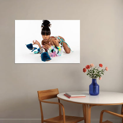 Coi Leray American Singer And Rapper Poster Wall Art Print Home Wall Decor - xonomax