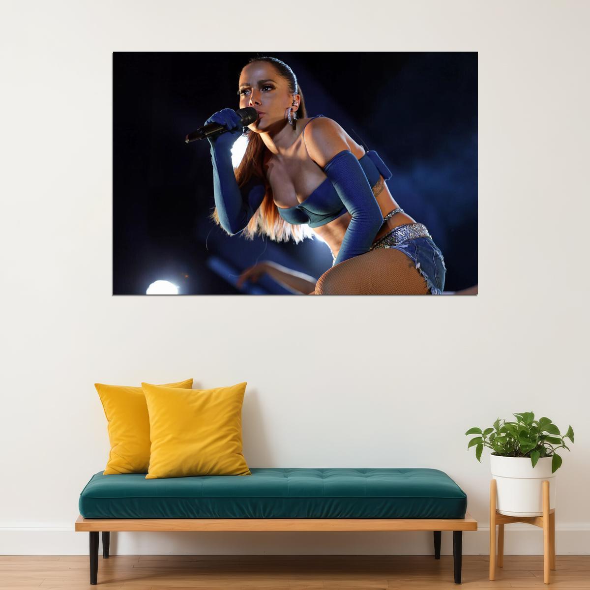 Anitta Brazilian Actress Dancer Songwriter And Singer Poster Wall Art Print Home Wall Decor - xonomax