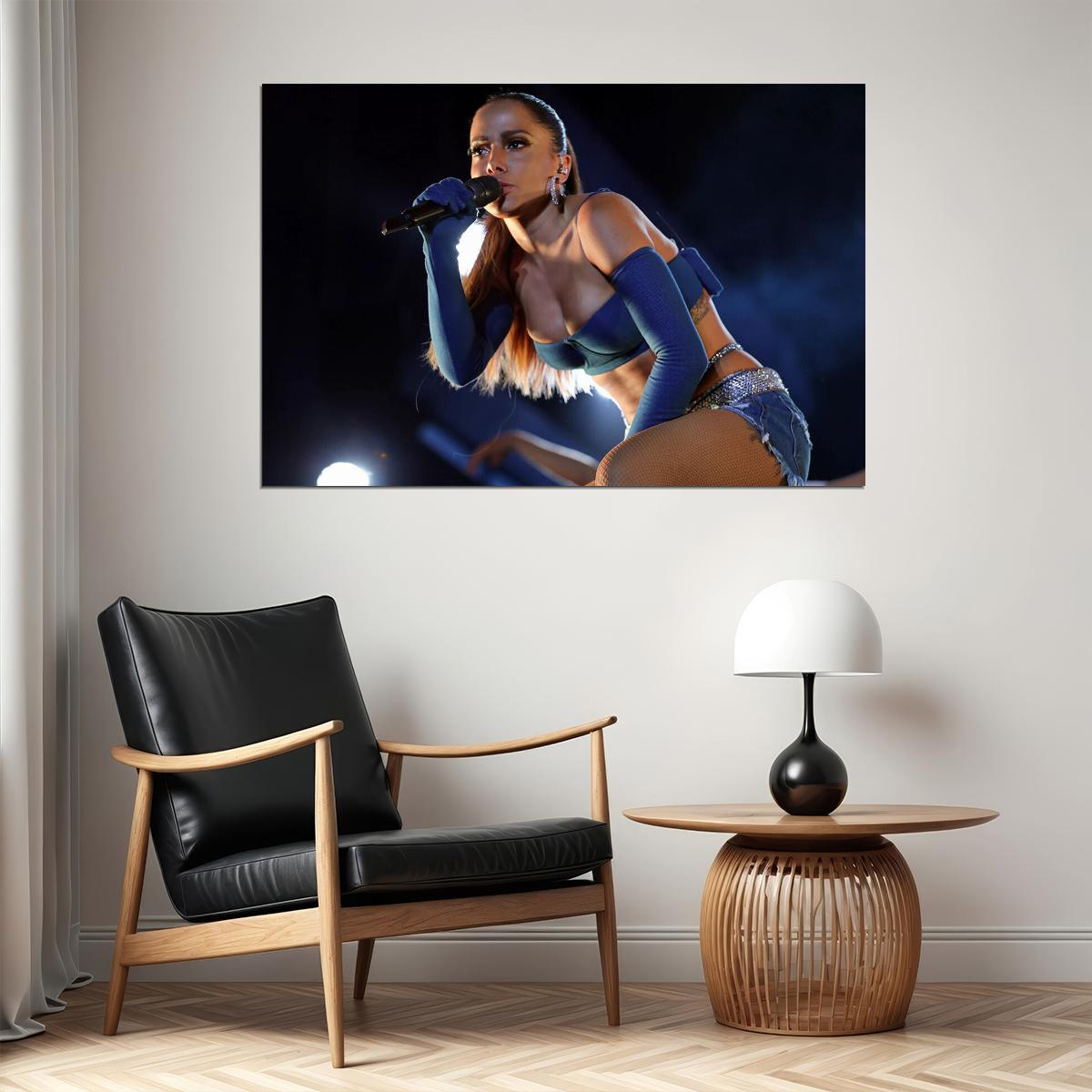 Anitta Brazilian Actress Dancer Songwriter And Singer Poster Wall Art Print Home Wall Decor - xonomax
