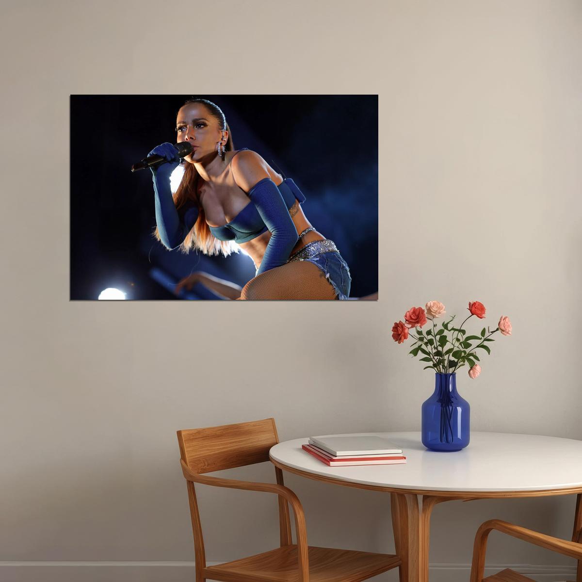 Anitta Brazilian Actress Dancer Songwriter And Singer Poster Wall Art Print Home Wall Decor - xonomax