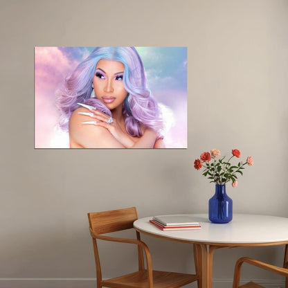 Cardi B American Fashion Female Rapper Actress Poster Wall Art Print Home Wall Decor - xonomax