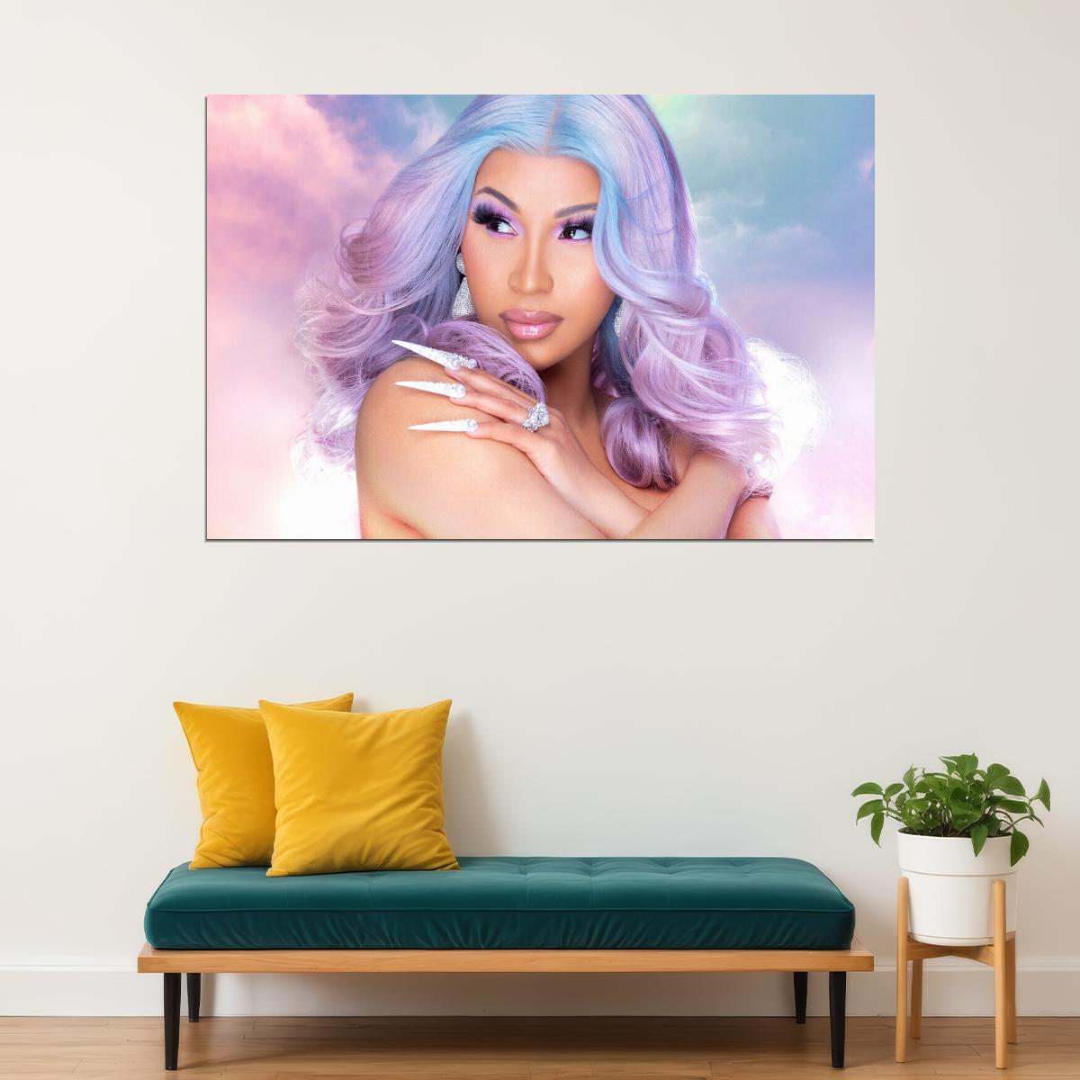 Cardi B American Fashion Female Rapper Actress Poster Wall Art Print Home Wall Decor - xonomax