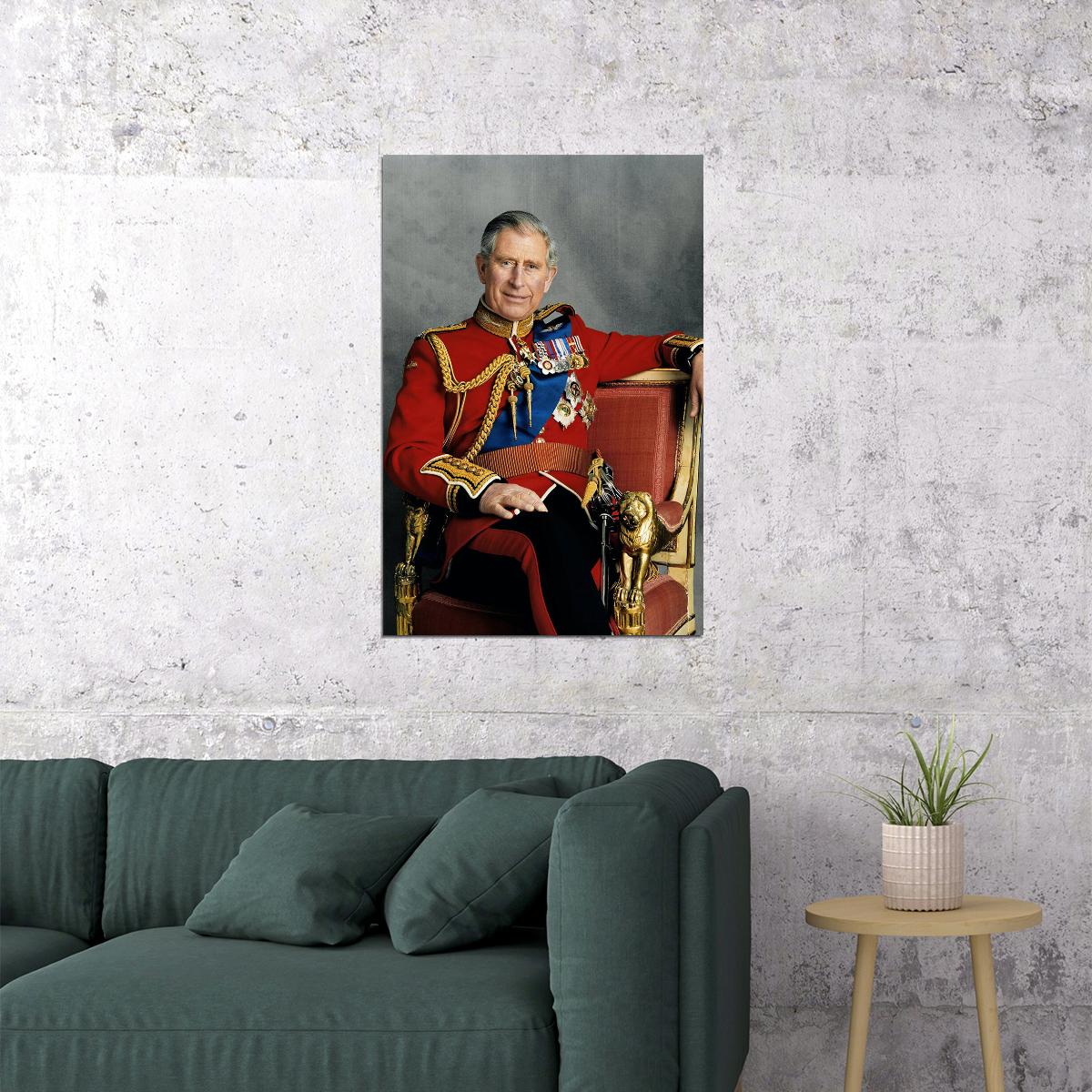King Charles Iii Commonwealth Kingdom Poster Wall Art Print Home Wall Decor - xonomax