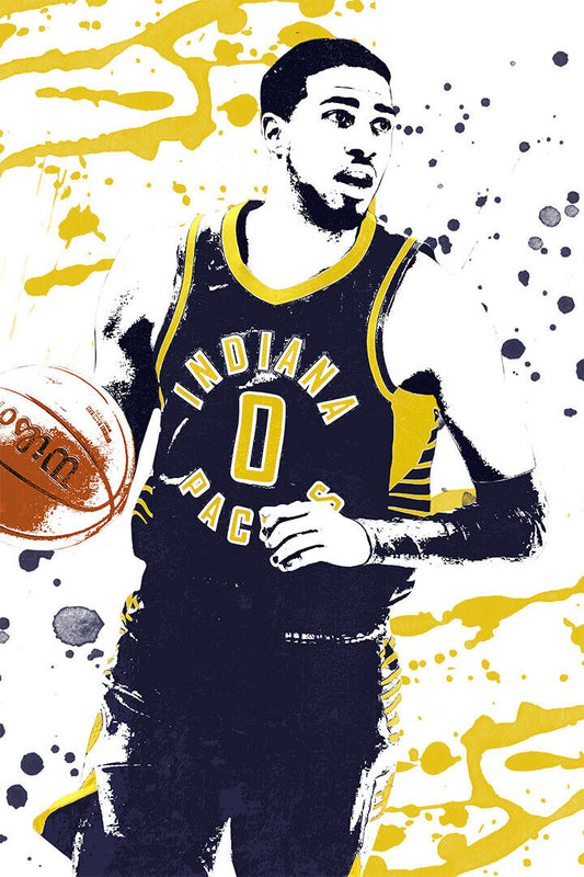 Tyrese Haliburton Indiana Pacers Basketball Player Poster Wall Art Print Home Wall Decor - xonomax
