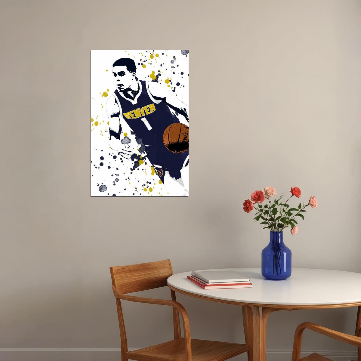 Michael Porter Jr 1 Denver Nuggets Basketball Player Poster Wall Art Print Home Wall Decor - xonomax