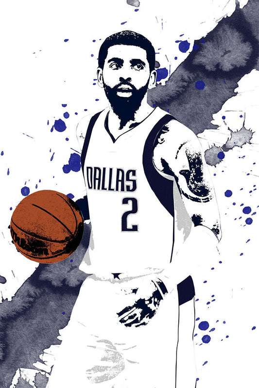 Kyrie Irving Dallas Mavericks Basketball Player Poster Wall Art Print Home Wall Decor - xonomax