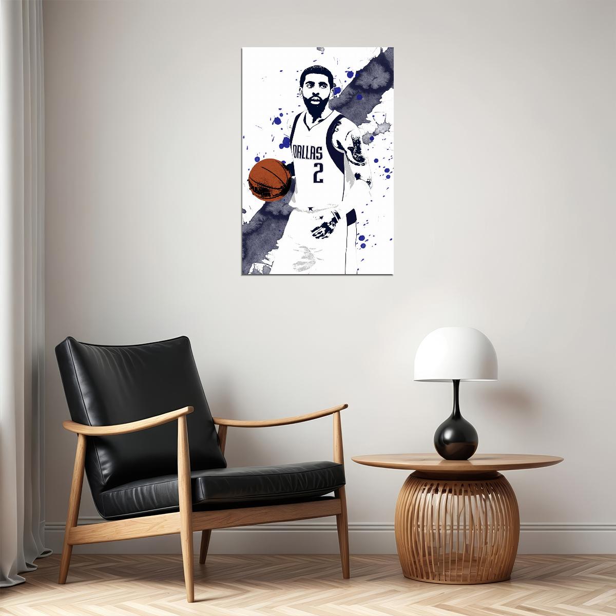Kyrie Irving Dallas Mavericks Basketball Player Poster Wall Art Print Home Wall Decor - xonomax