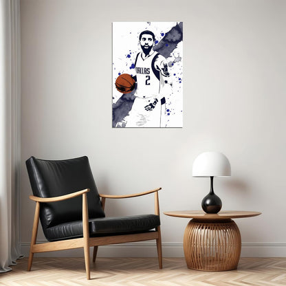 Kyrie Irving Dallas Mavericks Basketball Player Poster Wall Art Print Home Wall Decor - xonomax