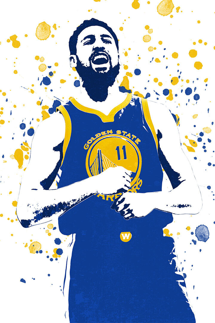 Klay Thompson Golden State Warriors Basketball Player Poster Wall Art Print Home Wall Decor - xonomax