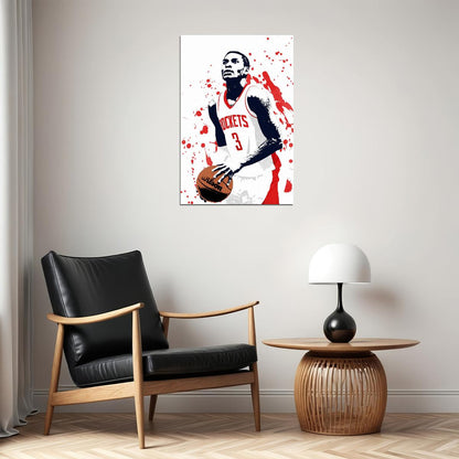 Kevin Porter Jr Basketball Houston Rockets Team Poster Wall Art Print Home Wall Decor - xonomax