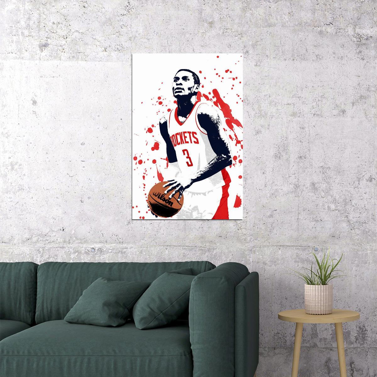 Kevin Porter Jr Basketball Houston Rockets Team Poster Wall Art Print Home Wall Decor - xonomax