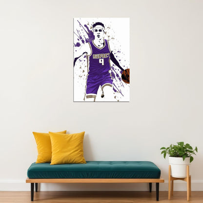 Sacramento Kings Team Kevin Huerter Basketball Player Poster Wall Art Print Home Wall Decor