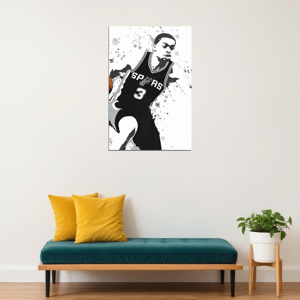 Keldon Johnson San Antonio Spurs Basketball Star Player Poster Wall Art Print Home Wall Decor - xonomax