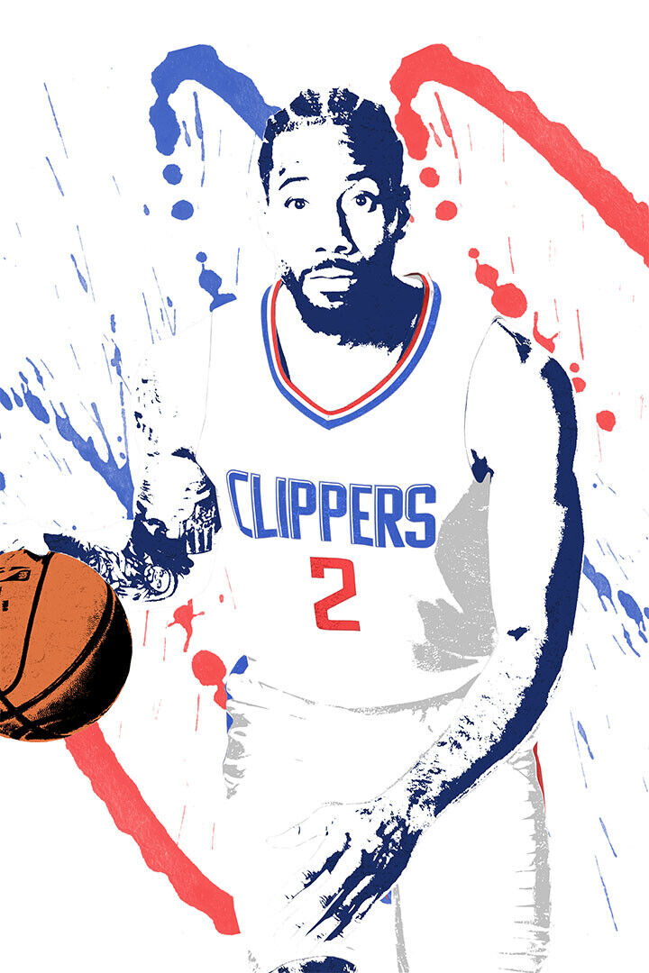 Kawhi Leonard La Clippers Basketball Star Player Poster Wall Art Print Home Wall Decor - xonomax