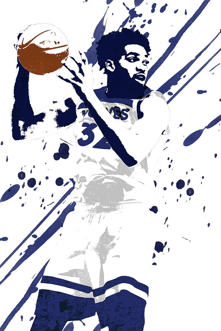 Karl Anthony Basketball Towns Minnesota Timber Wolves Poster Wall Art Print Home Wall Decor - xonomax