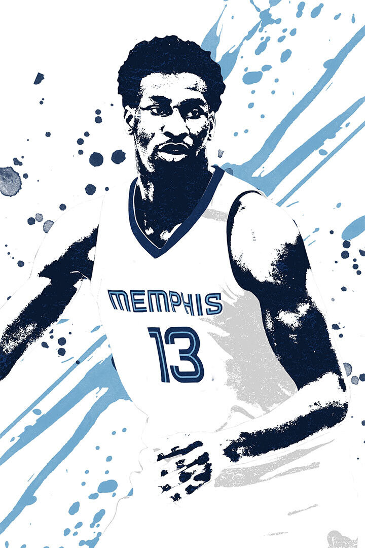 Jaren Jackson Jr Basketball Memphis Grizzlies Team Poster Wall Art Print Home Wall Decor - xonomax