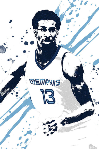 Jaren Jackson Jr Basketball Memphis Grizzlies Team Poster Wall Art Print Home Wall Decor - xonomax