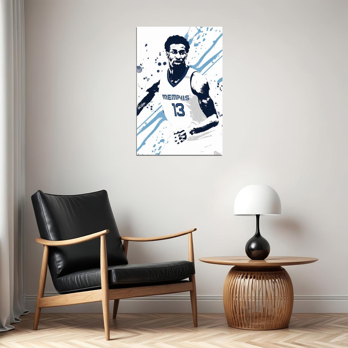 Jaren Jackson Jr Basketball Memphis Grizzlies Team Poster Wall Art Print Home Wall Decor - xonomax