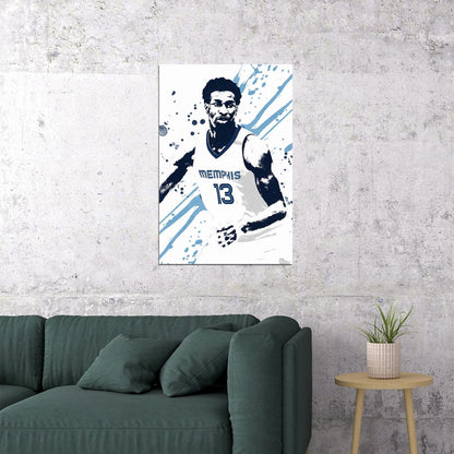 Jaren Jackson Jr Basketball Memphis Grizzlies Team Poster Wall Art Print Home Wall Decor - xonomax