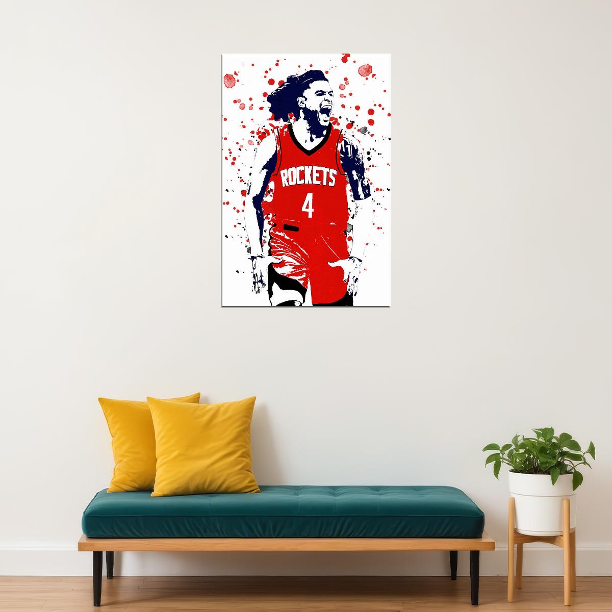 Jalen Green Houston Rockets Basketball Star Player Poster Wall Art Print Home Wall Decor - xonomax