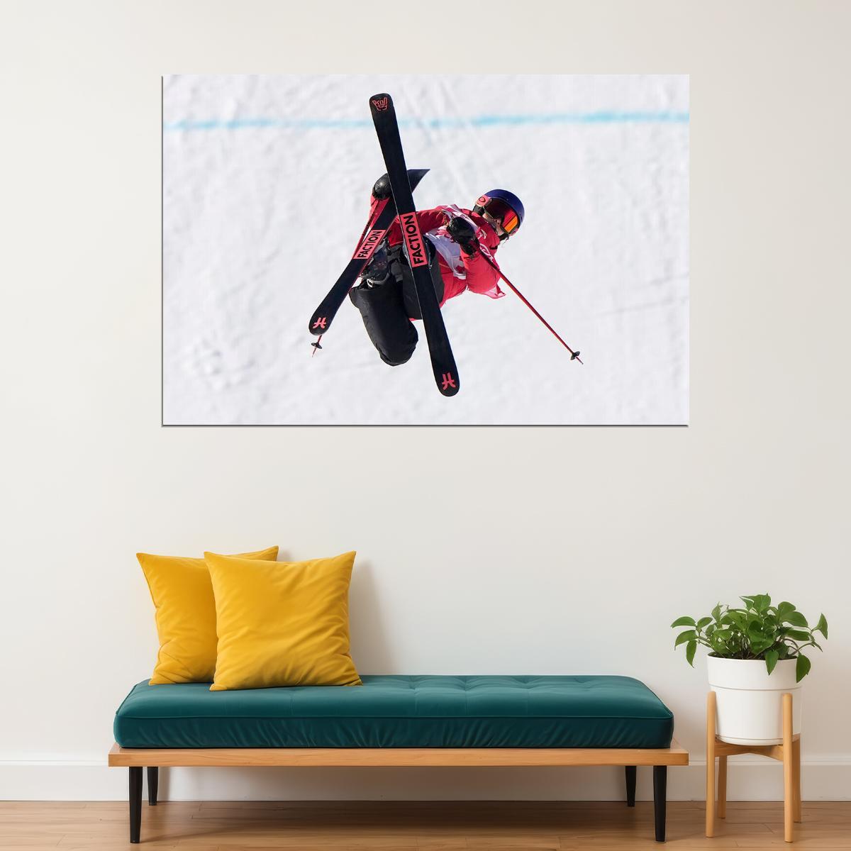 Eileen Gu Sports Chinese Athlete Freestyle Skier Poster Wall Art Print Home Wall Decor - xonomax