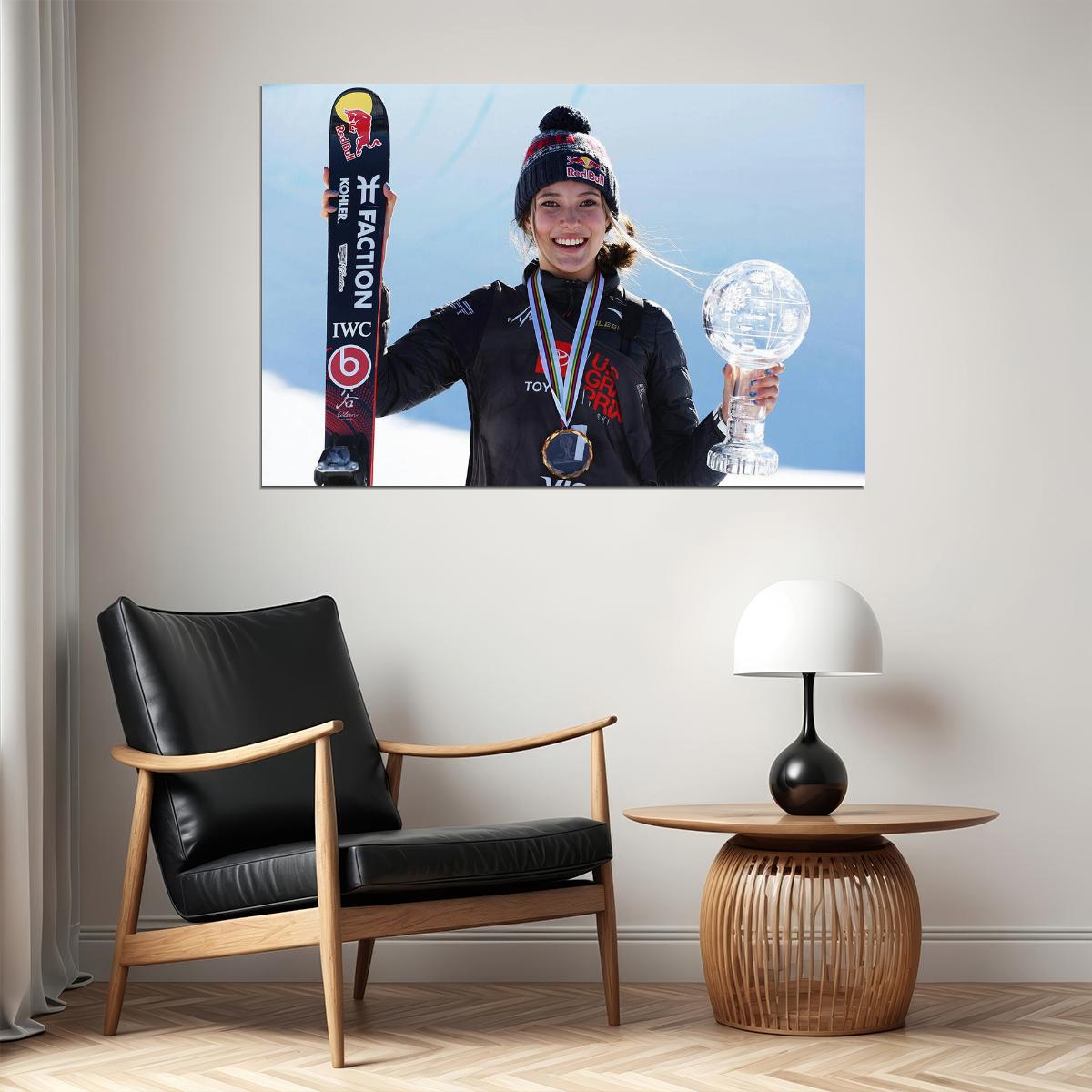 Eileen Gu Chinese Athlete Sports Freestyle Skier Poster Wall Art Print Home Wall Decor - xonomax