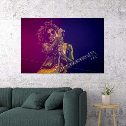 Lenny Kravitz Posed American Music Artist Poster Wall Art Print Home Wall Decor - xonomax