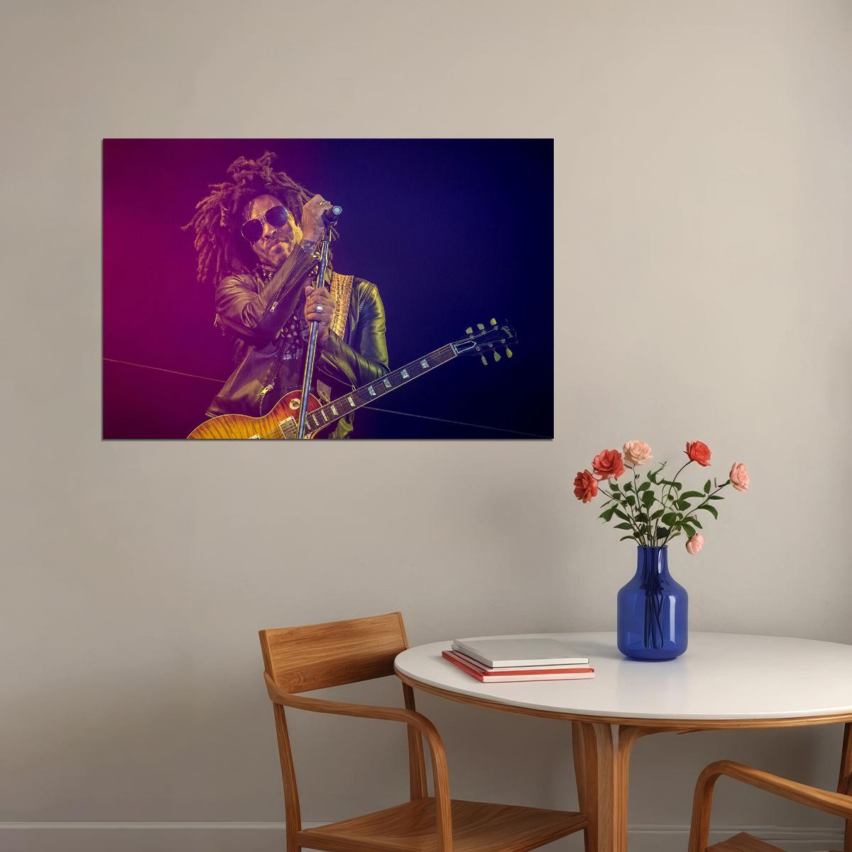 Lenny Kravitz Posed American Music Artist Poster Wall Art Print Home Wall Decor - xonomax