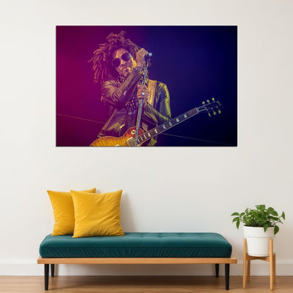 Lenny Kravitz Posed American Music Artist Poster Wall Art Print Home Wall Decor - xonomax
