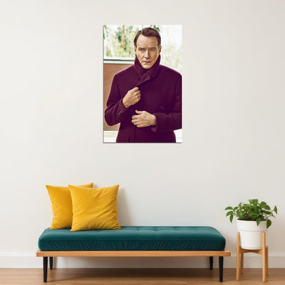 Bryan Cranston American Actor And Filmmaker Poster Wall Art Print Home Wall Decor - xonomax