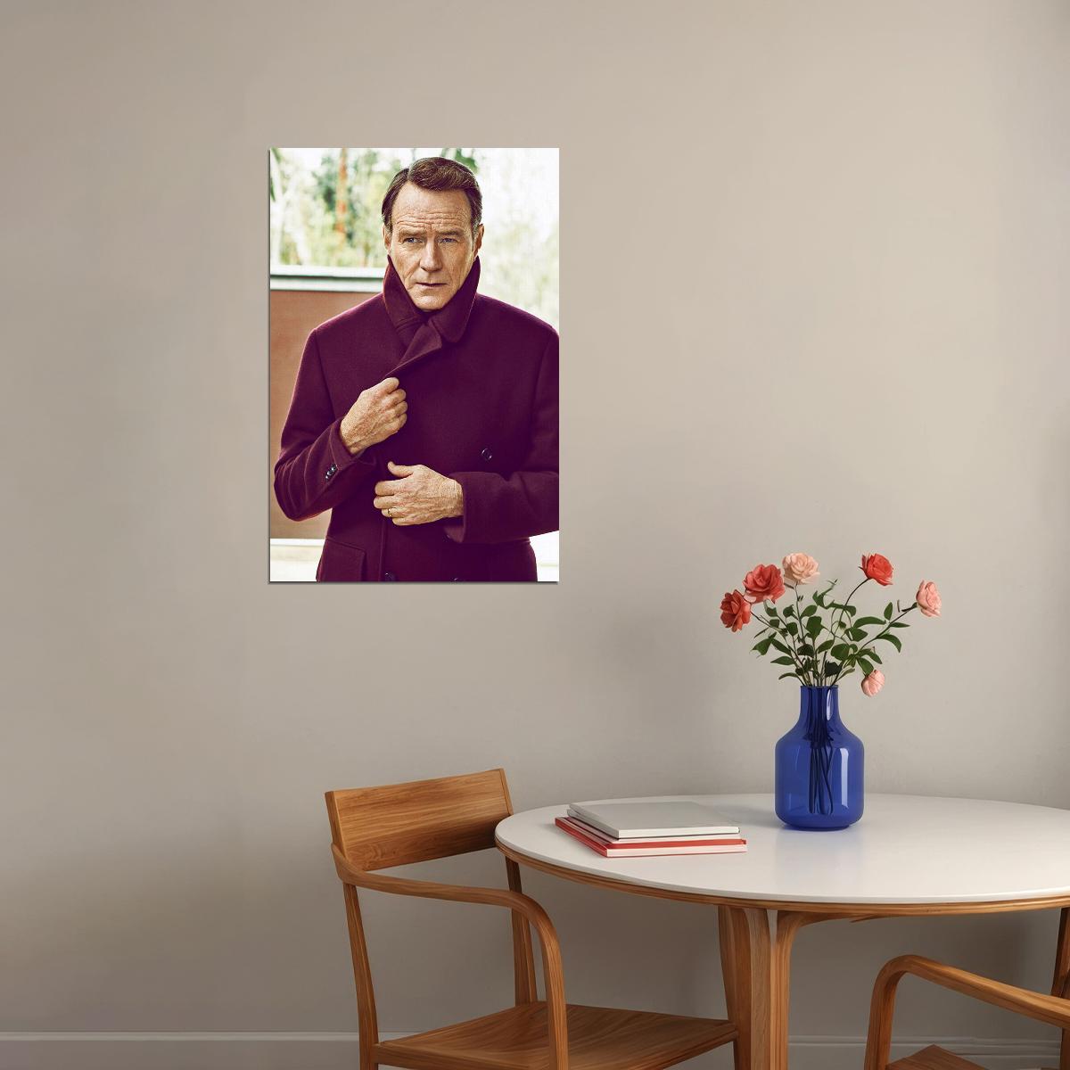 Bryan Cranston American Actor And Filmmaker Poster Wall Art Print Home Wall Decor - xonomax