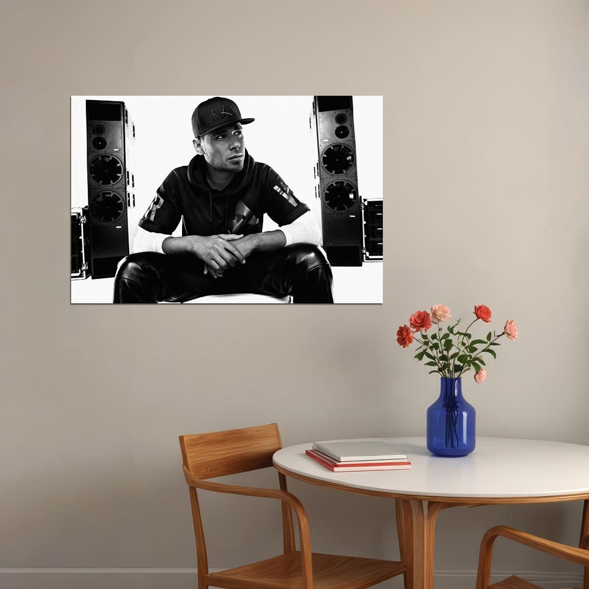 Afrojack Dutch Dj And Producer Poster Wall Art Print Home Wall Decor - xonomax