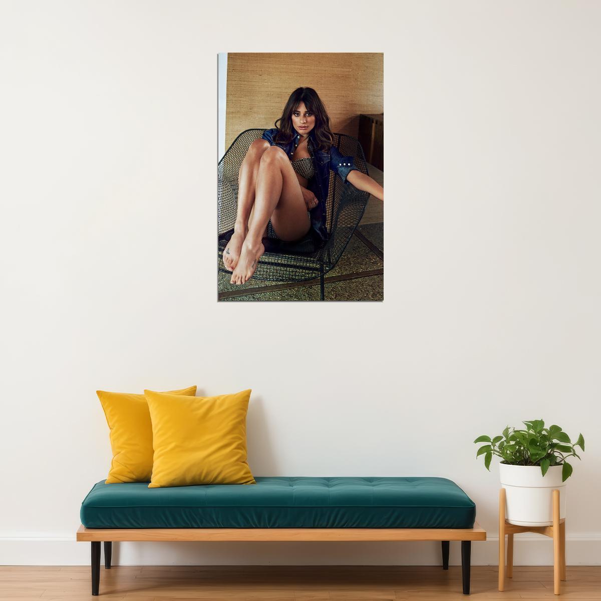 Lea Michele Actor And American Singer Poster Wall Art Print Home Wall Decor - xonomax