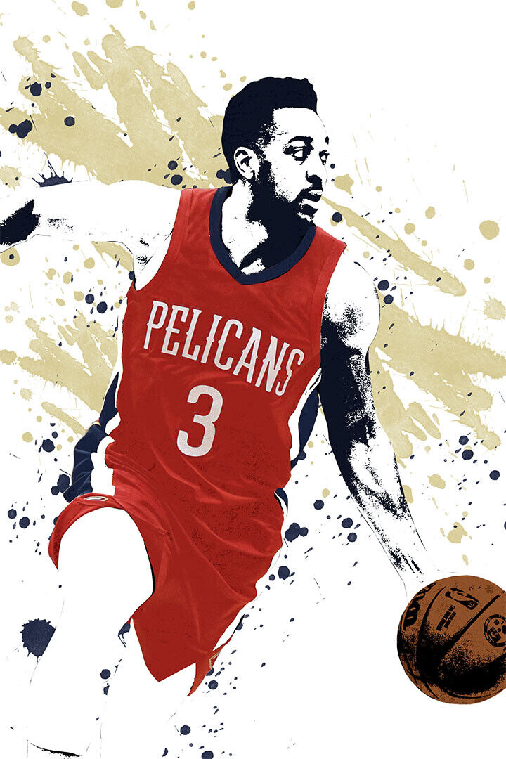 Cj Mccollum New Orleans Pelicans Basketball Star Player Poster Wall Art Print Home Wall Decor - xonomax
