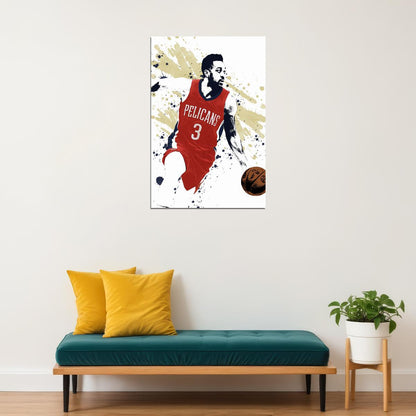 Cj Mccollum New Orleans Pelicans Basketball Star Player Poster Wall Art Print Home Wall Decor - xonomax